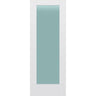 Frosted Glass 30-inch x 80-inch x 1-3/8-inch 1-Panel Interior Door Primed White With Tempered Glass
