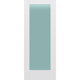 Frosted Glass 32-inch x 80-inch x 1-3/8-inch 1-Panel Interior Door Primed White With Tempered Glass