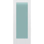 Frosted Glass 32-inch x 80-inch x 1-3/8-inch 1-Panel Interior Door Primed White With Tempered Glass