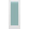 Frosted Glass 32-inch x 80-inch x 1-3/8-inch 1-Panel Interior Door Primed White With Tempered Glass