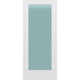 Frosted Glass 34-inch x 80-inch x 1-3/8-inch 1-Panel Interior Door Primed White With Tempered Glass