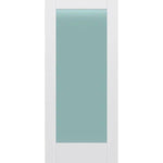 Frosted Glass 36-inch x 80-inch x 1-3/8-inch 1-Panel Interior Door Primed White With Tempered Glass