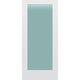 Frosted Glass 36-inch x 80-inch x 1-3/8-inch 1-Panel Interior Door Primed White With Tempered Glass