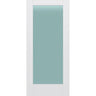 Frosted Glass 36-inch x 80-inch x 1-3/8-inch 1-Panel Interior Door Primed White With Tempered Glass