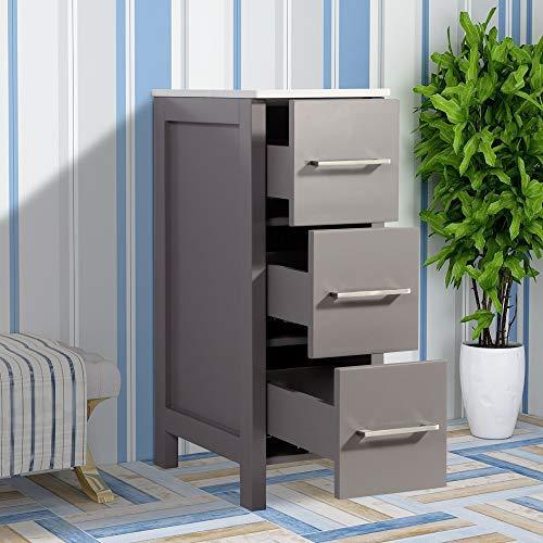 Vanity Art - Westmount 48" Single Sink Bathroom Vanity Set with Sink and Mirror - 2 Side Cabinet