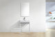 Haus 24" Stainless Steel Console With White Acrylic Sink