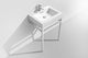 Haus 24" Stainless Steel Console With White Acrylic Sink