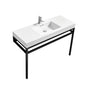 Haus 40" Stainless Steel Console With White Acrylic Sink