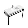 Haus 40" Stainless Steel Console With White Acrylic Sink