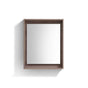 Bosco 24″ Framed Mirror With Shelve – Butternut Finish