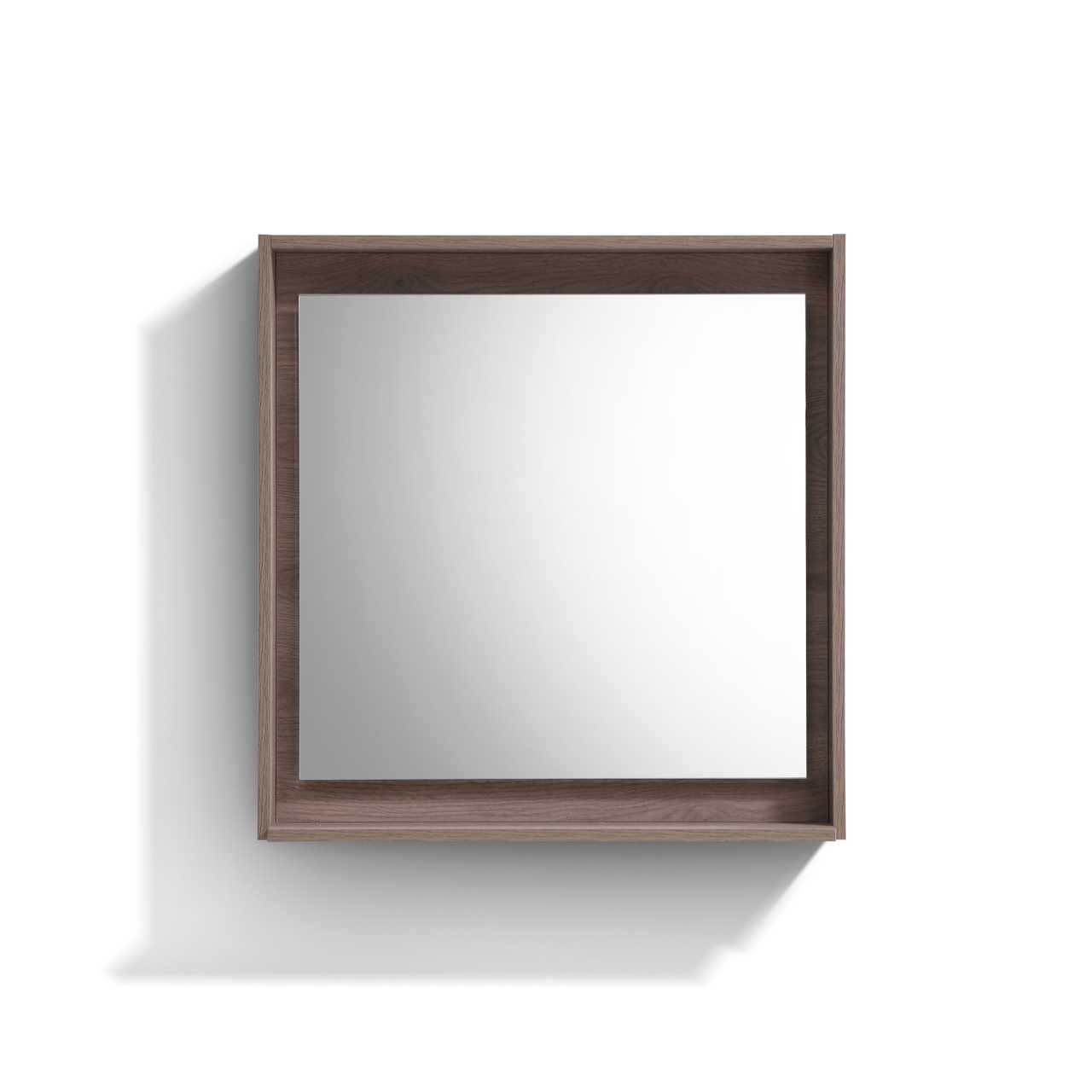 Bosco 30ā³ Framed Mirror With Shelve ā Butternut Finish