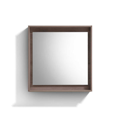 Bosco 30″ Framed Mirror With Shelve – Butternut Finish