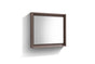 Bosco 36″ Framed Mirror With Shelve – Butternut Finish