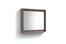 Bosco 36″ Framed Mirror With Shelve – Butternut Finish