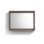 Bosco 40″ Framed Mirror With Shelve – Butternut Finish