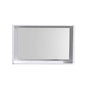 Bosco 40″ Framed Mirror With Shelve – Gloss White Finish