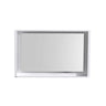 Bosco 40″ Framed Mirror With Shelve – Gloss White Finish