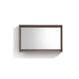 Bosco 48″ Framed Mirror With Shelve – Butternut Finish