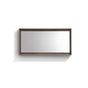 Bosco 60″ Framed Mirror With Shelve – Butternut Finish