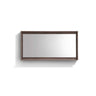 Bosco 60″ Framed Mirror With Shelve – Butternut Finish