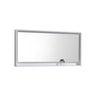 Bosco 60″ Framed Mirror With Shelve – Gloss White Finish