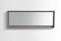 Bliss 80″ Framed Mirror With Shelve – Black Wood Finish