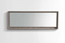 Bliss 80″ Framed Mirror With Shelve – Black Wood Finish
