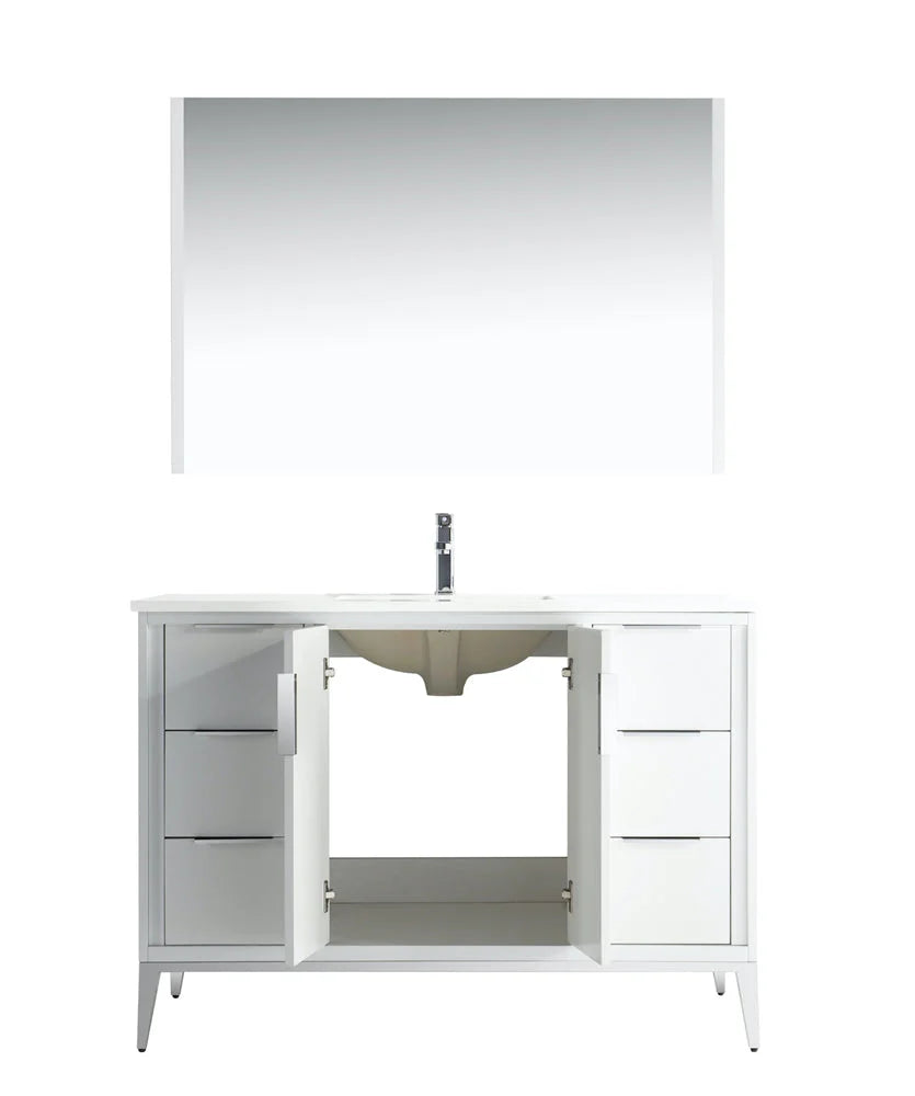 Divani 48" Gloss Vanity with Quartz Countertop