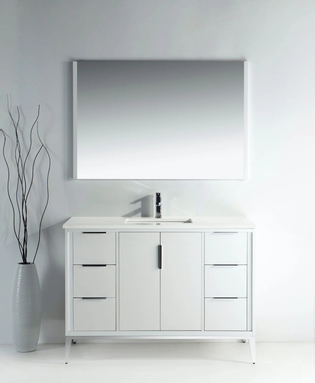 Divani 48" Gloss Vanity with Quartz Countertop