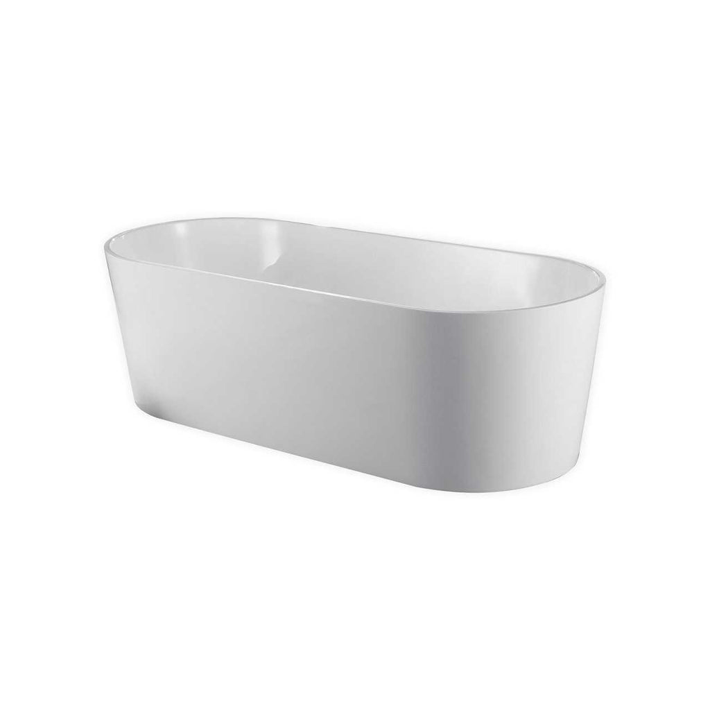 Kube Ovale White Free Standing Bathtub