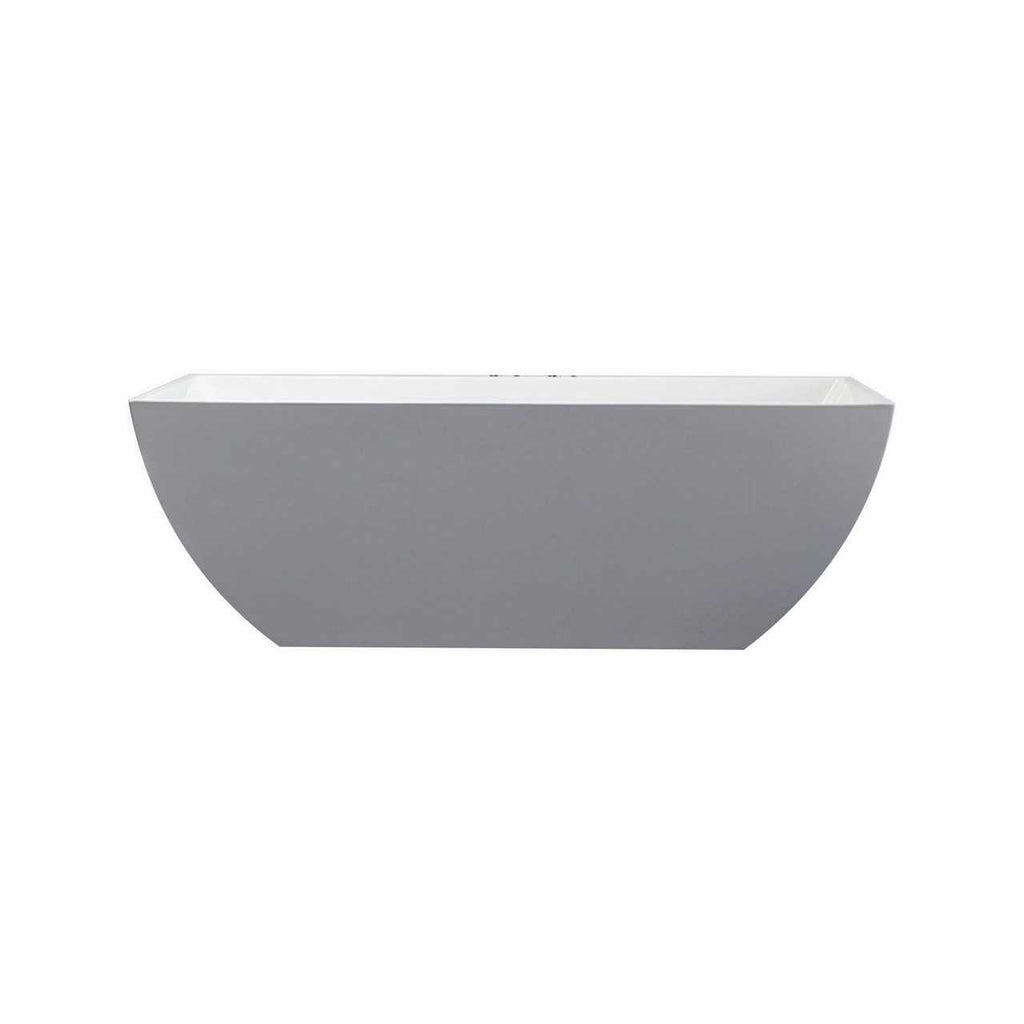 Kube Obliquo White Free Standing Bathtub