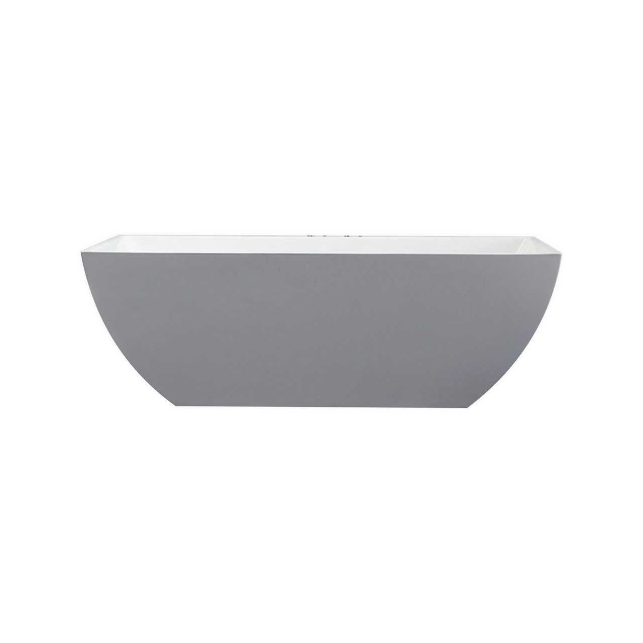 Kube Obliquo White Free Standing Bathtub
