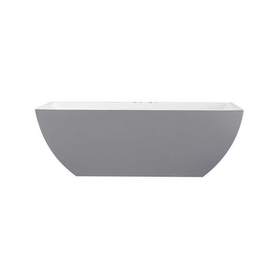 Kube Obliquo White Free Standing Bathtub