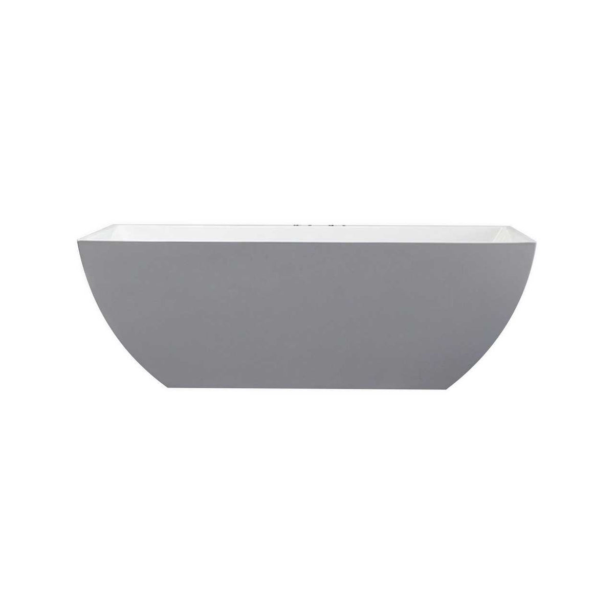 Kube Obliquo White Free Standing Bathtub