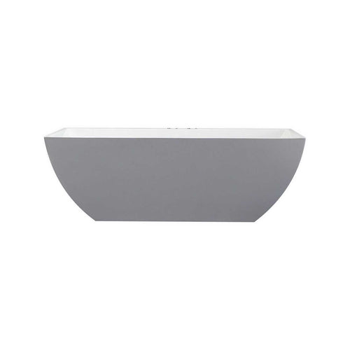 Kube Obliquo White Free Standing Bathtub