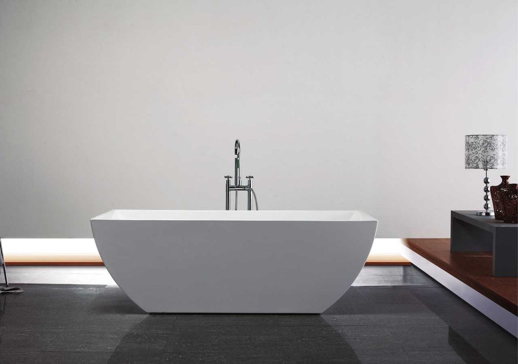 Kube Contemporanea White Free Standing Bathtub