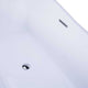 Kube Ondulato 67” White Free Standing Bathtub