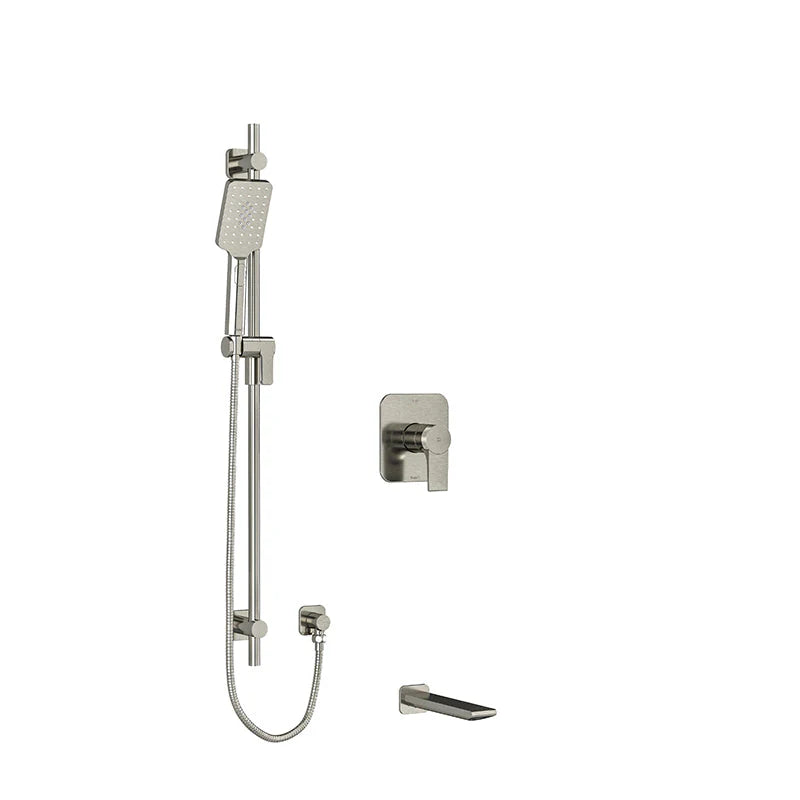 Riobel Fresk 2-Way System with Tub Spout and Hand Shower Rail