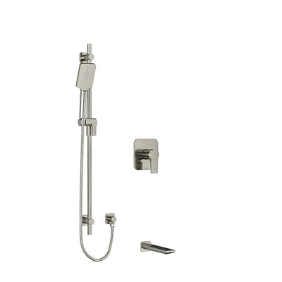 Riobel Fresk 2-Way System with Tub Spout and Hand Shower Rail