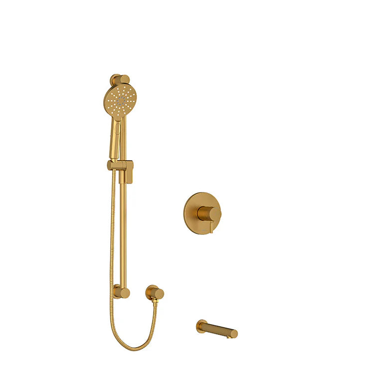 Riobel Riu 2-Way Shower Kit with Handheld Shower and Rain Shower Head – Complete System