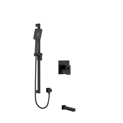 Riobel Kubik 2-Way System with Tub Spout and Hand Shower Rail