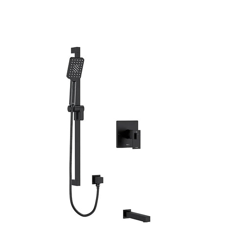 Riobel Kubik 2-Way System with Tub Spout and Hand Shower Rail