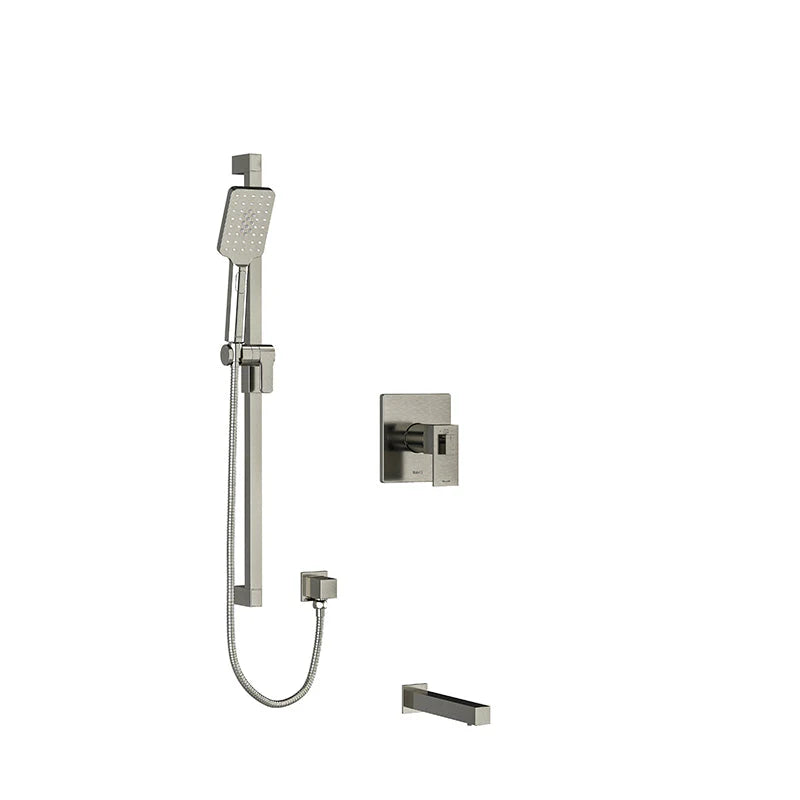 Riobel Kubik 2-Way System with Tub Spout and Hand Shower Rail