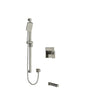 Riobel Kubik 2-Way System with Tub Spout and Hand Shower Rail