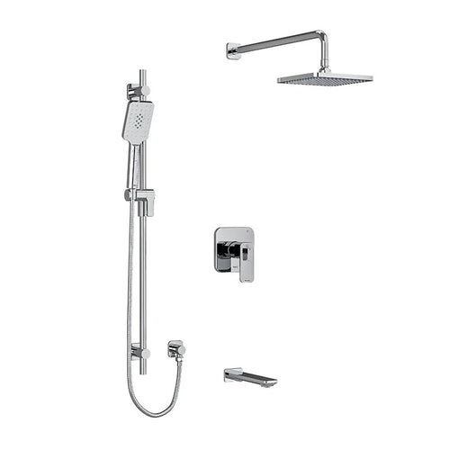 Riobel Equinox 3-Way System with Hand Shower Rail, Shower Head and Tub Spout