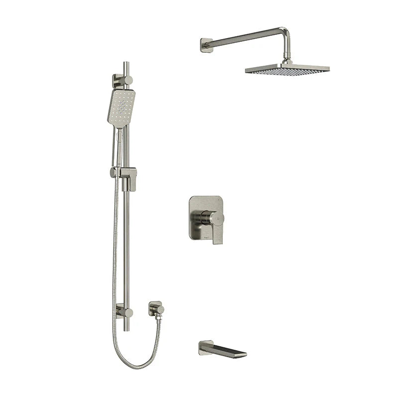 Riobel Fresk 3-Way System with Hand Shower Rail, Shower Head and Tub Spout