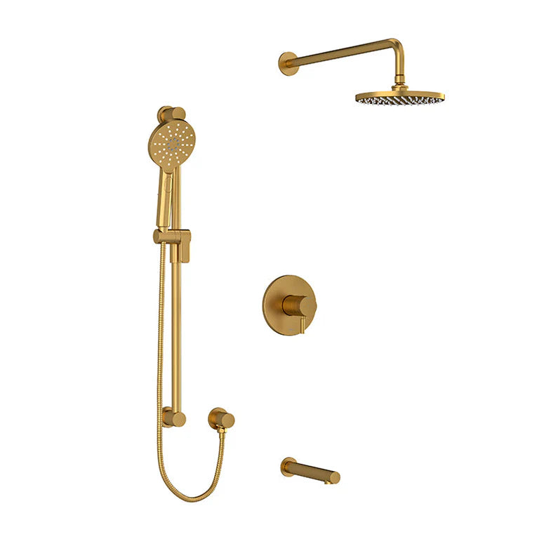 Riobel Riu 3-Way Shower System with Handheld Shower, Shower Head, and Tub Spout – Complete Bathroom Set