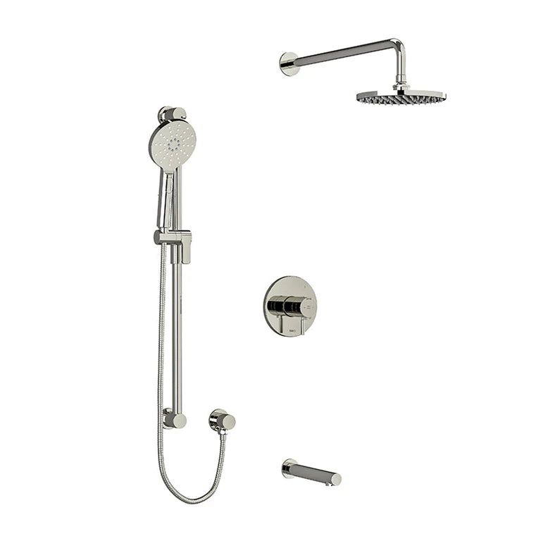 Riobel Riu 3-Way Shower System with Handheld Shower, Shower Head, and Tub Spout – Complete Bathroom Set