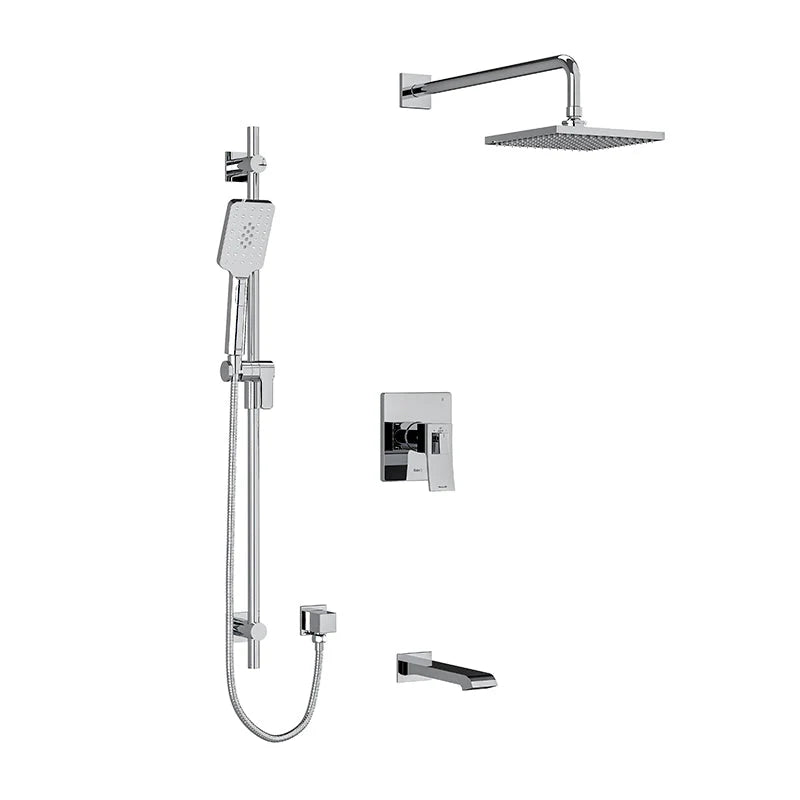 Riobel Zendo 3-Way System with Hand Shower Rail, Shower Head and Spout