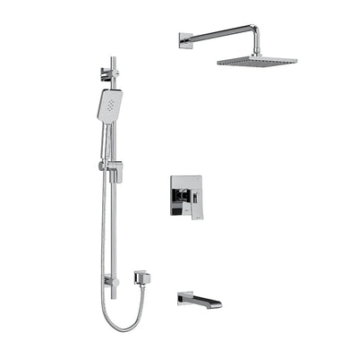Riobel Zendo 3-Way System with Hand Shower Rail, Shower Head and Spout